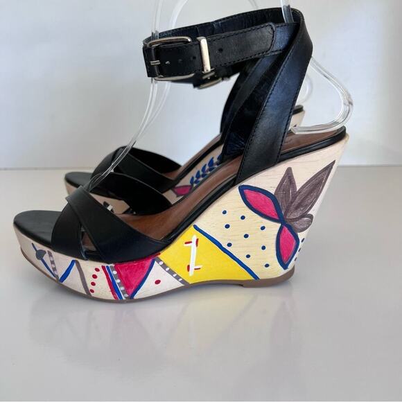 Colorful Wedge Sandals - Picture 4 of 15